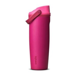 💋Owala FreeSip 30oz Water Bottle “Read My Lips” Metallic Pink Satin Finish NWT